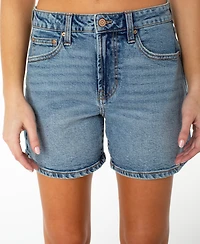 Celebrity Pink Juniors' High-Rise Denim Bermuda Shorts