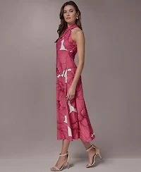 Donna Karan New York Women's Halter Neck Midi Dress
