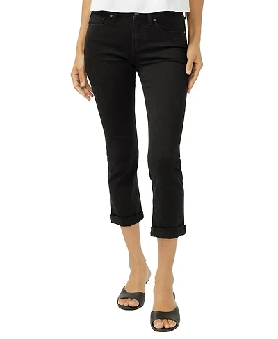 Silver Jeans Co. Women's Suki Mid Rise Luxe Stretch Capri