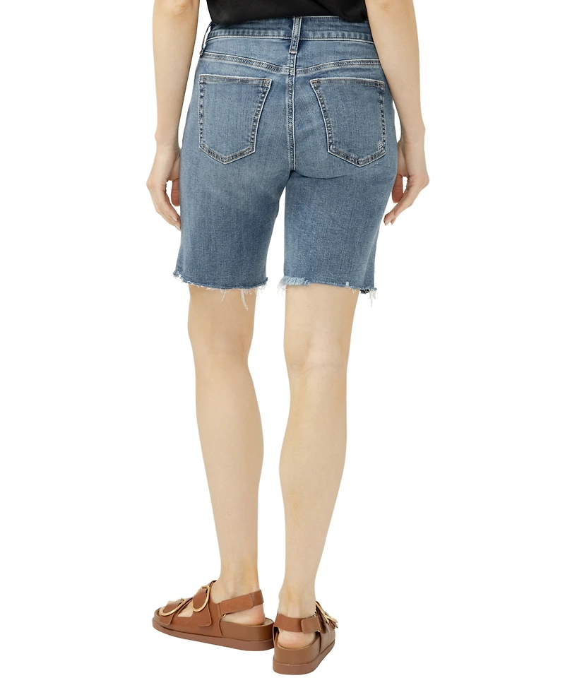 Silver Jeans Co. Women's Elyse Mid Rise Bermuda Shorts