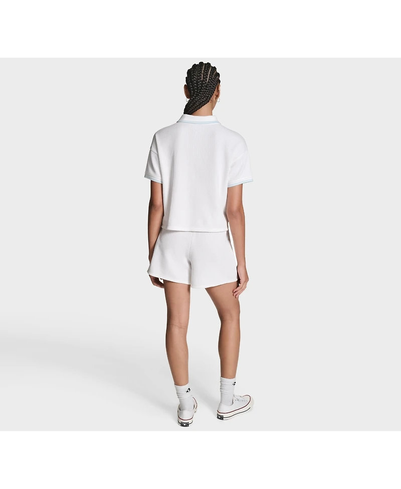 Converse Women's Cropped Waffle Polo