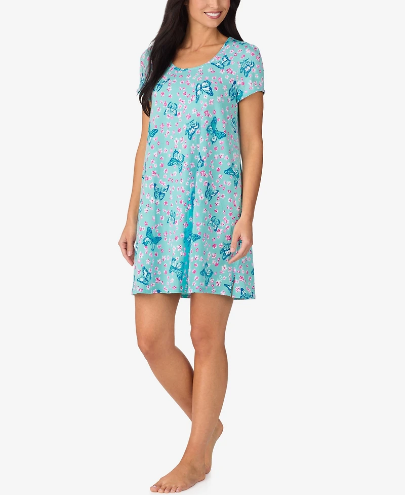 Cuddl Duds Women's Short-Sleeve Sleep Shirt