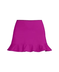Lands' End Women's Ruffle Hem Mini Swim Skirt