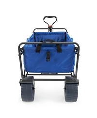 Mac Sports Collapsible Folding All Terrain Outdoor Beach Utility Wagon Cart