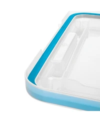 Sterilite 20 Quart Gasket Box, Stackable Storage Bin with Latching Lid, 6 Pack