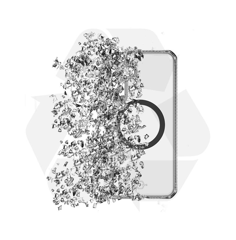 ITSkins Hybrid_R Clear MagSafe Case for Samsung Galaxy S25