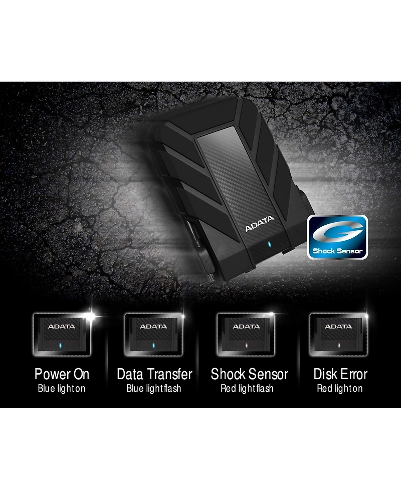 Adata HD710 Pro 2TB Usb 3.1 IP68 Waterproof/Shockproof/Dustproof Ruggedized External Hard Drive
