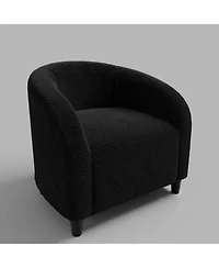 gaomon Accent Chair, Boucle Barrel Armchair for Living Room, Bedroom, Reading or Reception Room