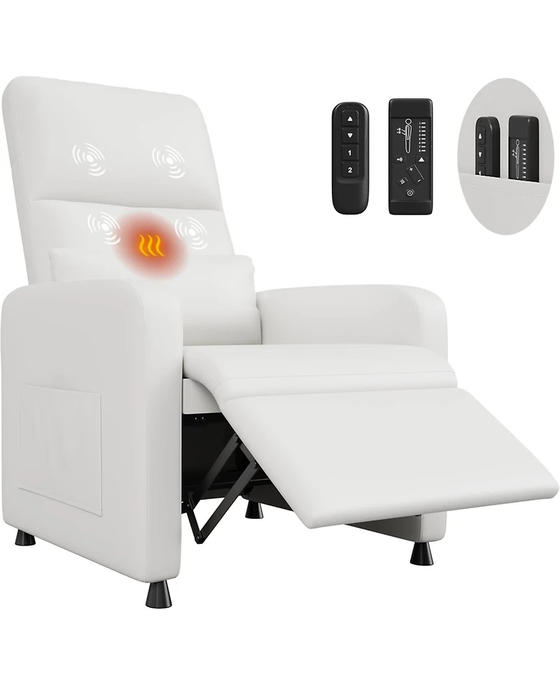 gaomon Power Recliner Chair with Massage and Heat with Massage Function with Lumbar Support, Adjustable Push Back