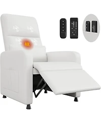 gaomon Power Recliner Chair with Massage and Heat with Massage Function with Lumbar Support, Adjustable Push Back