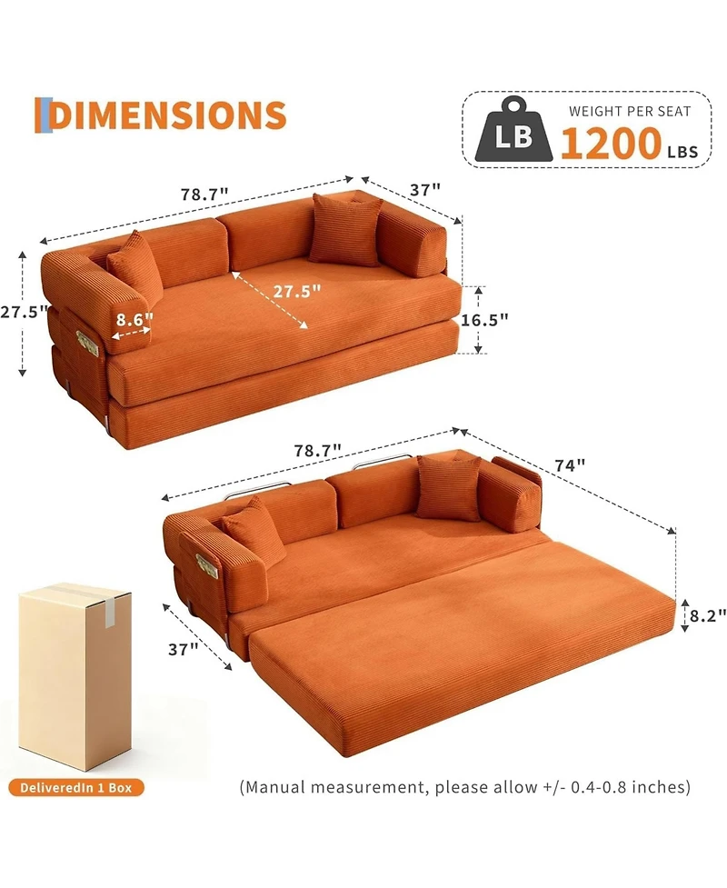 gaomon Convertible Couch