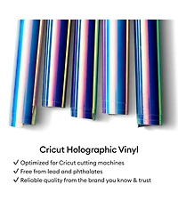 Cricut Holographic Vinyl Permanent, Mythical Sampler - 12 in x 12 in Sheets