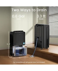 Waykar 2500 sq ft Dehumidifier for Basement – Intelligent Control, Auto Drain