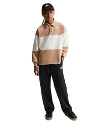 Nike Boys' 4-20 Sportswear Club Rugby Striped Sweatshirt