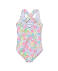 Lands' End Big Girls Plus Chlorine Resistant One Piece Swimsuit