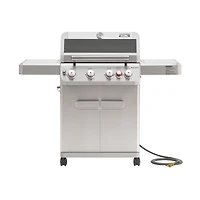Monument Grills Mesa 415BZNG Stainless Natural Gas Grill with Broil-Zone and Glass Clearview
