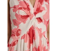 Calvin Klein Women's Sleeveless Twist Front Midi Dress