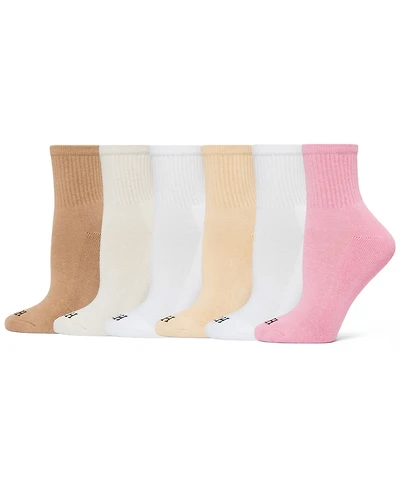 Hue Women's Mini Crew 6 Pack Socks U10227