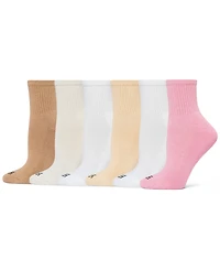 Hue Women's Mini Crew 6 Pack Socks U10227