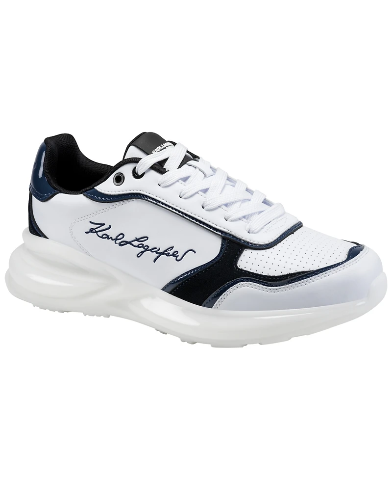 Karl Lagerfeld Men's Side Logo Embroidered Runner Gaetan Sneakers