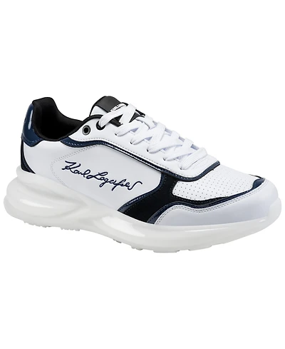 Karl Lagerfeld Men's Side Logo Embroidered Runner Gaetan Sneakers