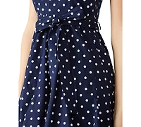 Bb Dakota Women's Dasia Square Neck Polka-Dot Dress