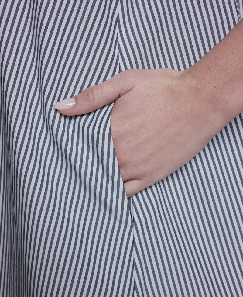 Bcbg Women's Collared Neck Short-Sleeve Babydoll Mini Dress