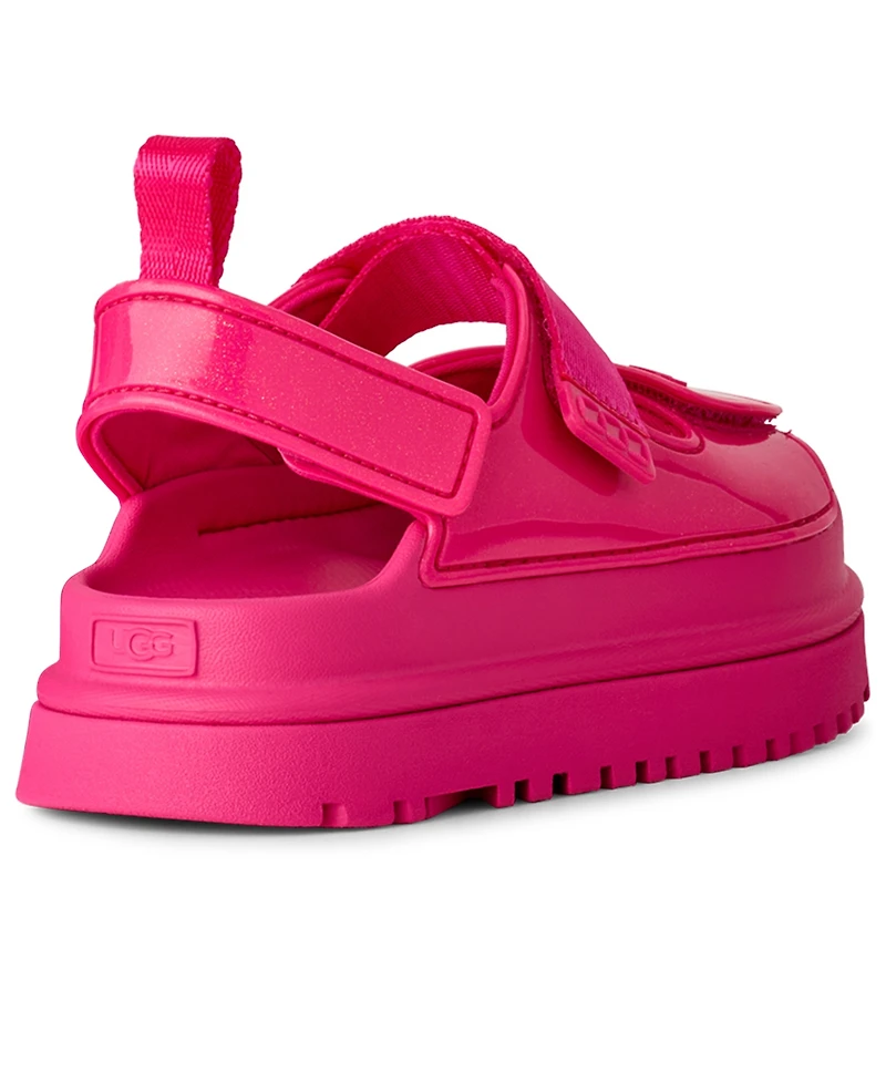 Ugg Kids' GoldenGlow Glossy Sparkles Open Toe Sandals