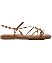 Dv Dolce Vita Women's Jaide Strapped Dome Studded Jewelry Strappy Gladiator Flat Sandals