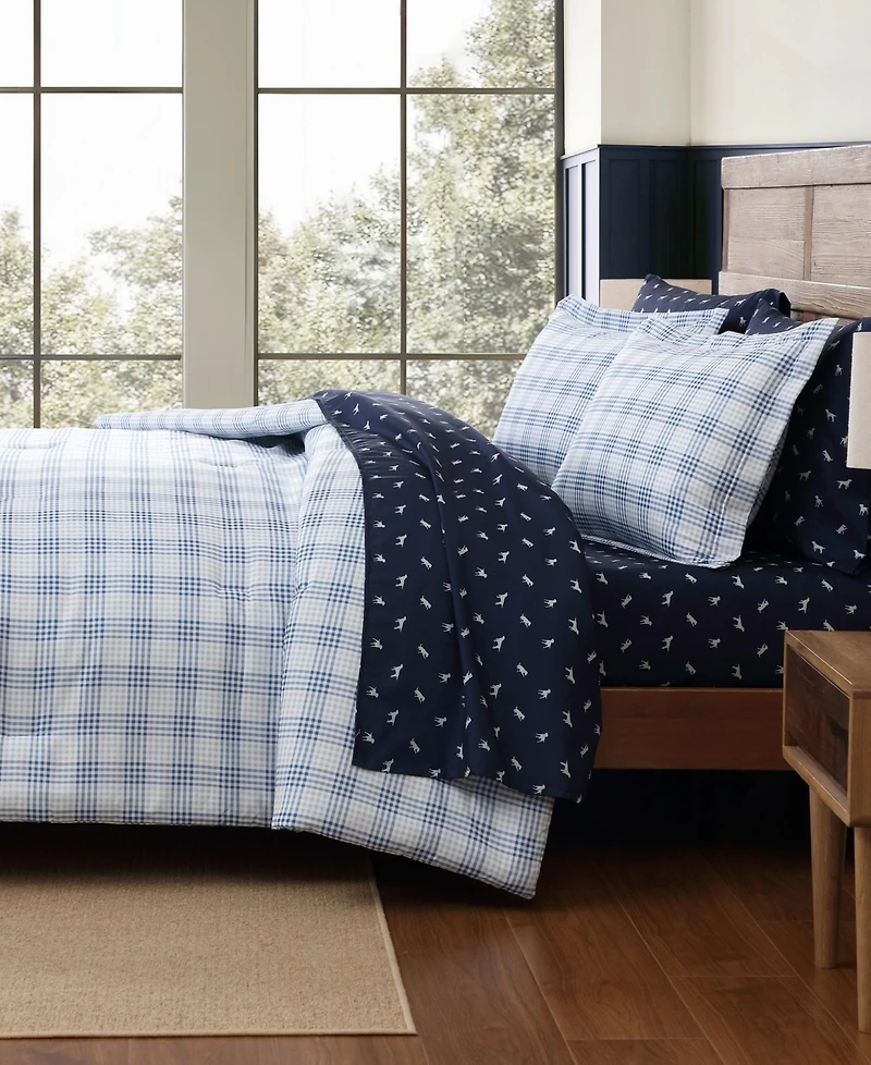 Eddie Bauer Beach Pine Plaid 7-Pc. Comforter Set, Queen