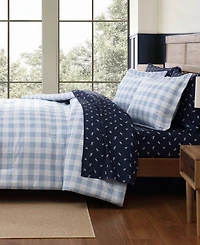 Eddie Bauer Beach Pine Plaid 7-Pc. Comforter Set, Queen