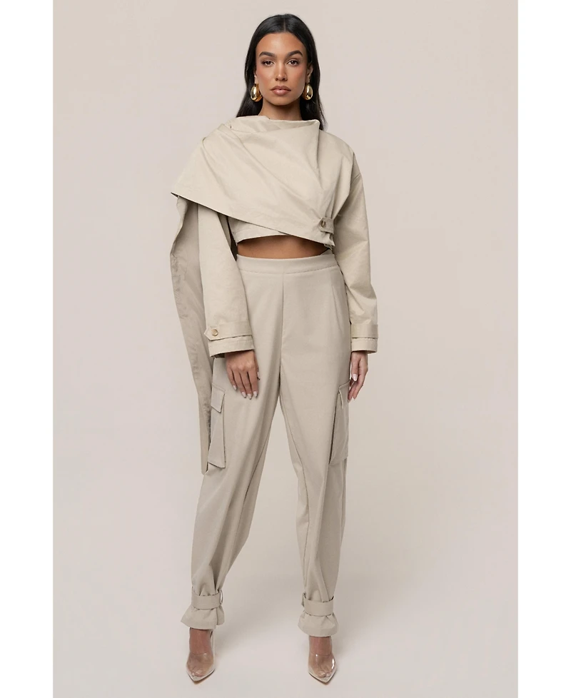 Jluxlabel Women's Autumn Flow Cargo Pants