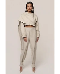 Jluxlabel Women's Autumn Flow Cargo Pants