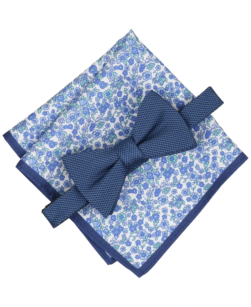 Bar Iii Men's Tallis Solid Bow Tie and Pocket Square, 2-Piece Set, Macy's Exclusive