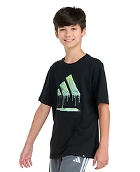 adidas Boys' 8-20 Short-Sleeve Chrome Dip Logo T-Shirt