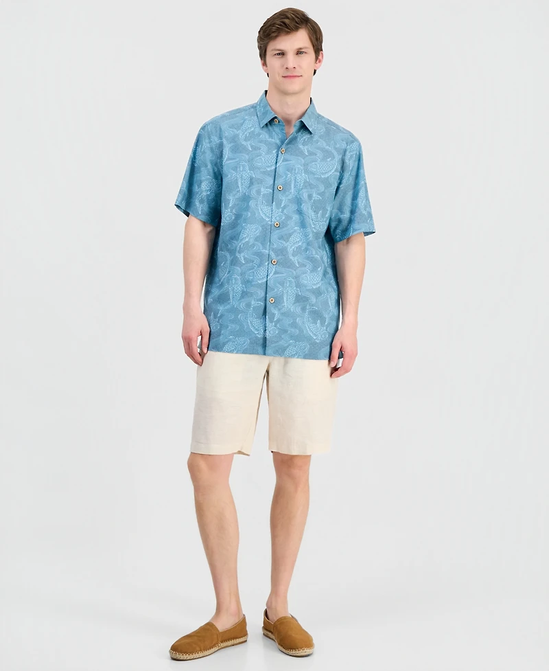 Tommy Bahama Men's Coastal Ease Feeling Koi-Ful Printed Shirt