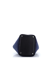Pre-Owned HERMES Pm Picotin Lock Bag Felt with Leather