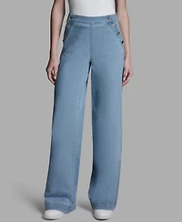 Bcbg Women's Elasticated Waistband Loose Fit Sailor Jeans