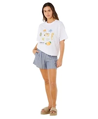 Rip Curl Women's Poolside Heritage Crewneck T-Shirt