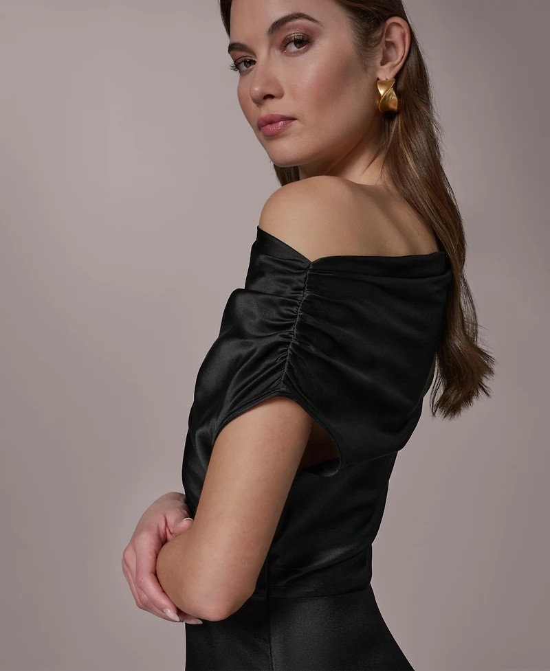 Donna Karan New York Women's A-Line Boat Neck Dress