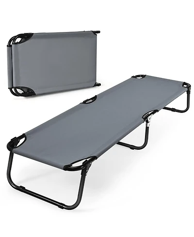 Mecale Outdoor Folding Camping Bed Cot for Sleeping, Hiking, Travel, Portable