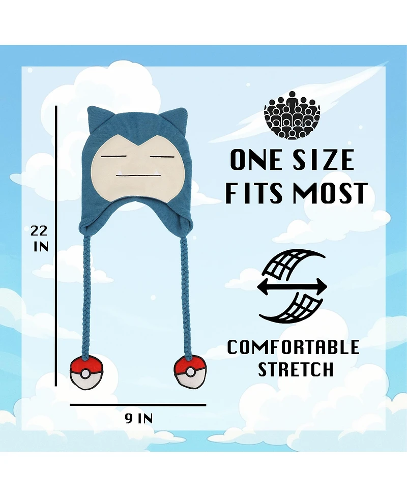 Pokemon Men's Snorlax Blue Laplander Knit Cap