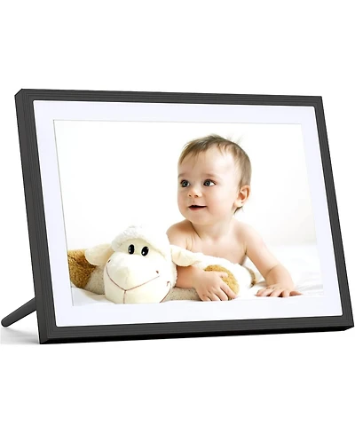 Mezed 10.1 Inch Smart Digital Calendar and Photo Frame Hd Touch Screen Family Organizer with Meal Planner Duty Chart and Weather Black and White