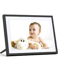 Mezed 10.1 Inch Smart Digital Calendar and Photo Frame Hd Touch Screen Family Organizer with Meal Planner Duty Chart and Weather Black and White