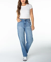 Celebrity Pink Juniors' Straight-Leg Jeans