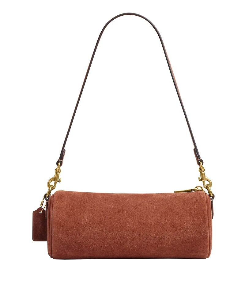Coach Suede Small Barrel Bag