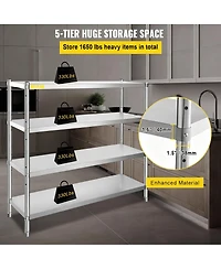 Yigii Stainless Steel Shelving Unit