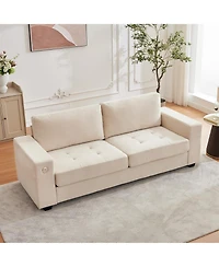 gaomon 90" Oversized Cloud Couch, 114 Pounds Mid Century Chenille Sofa