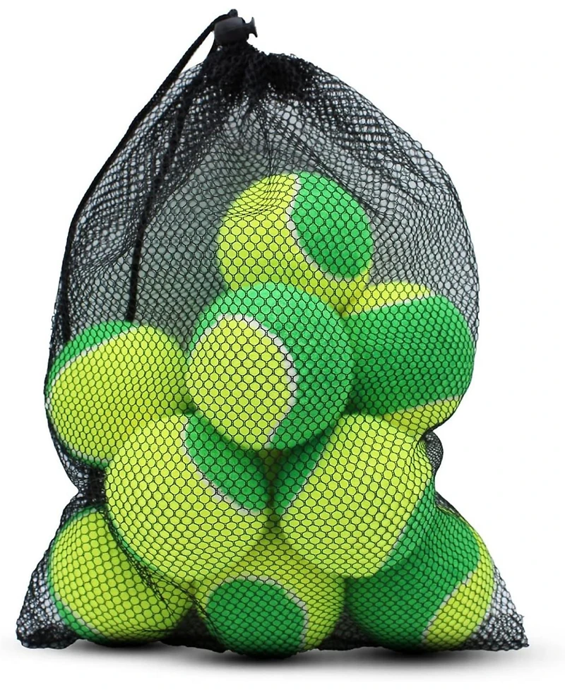 Magicorange Pack of 20 Low Compression Stage Tennis Balls for Beginners and Youth Training 75 Percent Lower Pressure Practice Balls with Mesh Bag