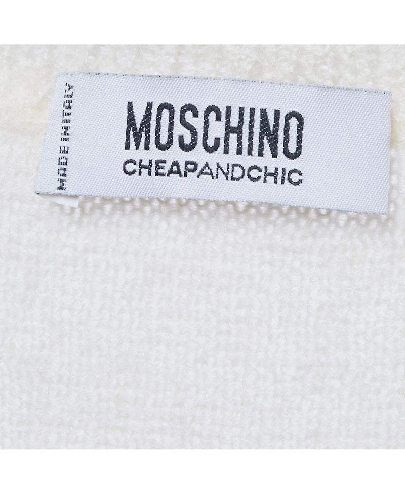 Pre-Owned Moschino Women's Cheap And Chic Beaded Mohair Shirt Sleeve Sweater